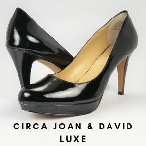 Circa Joan & David Luxe black heel, 8M
